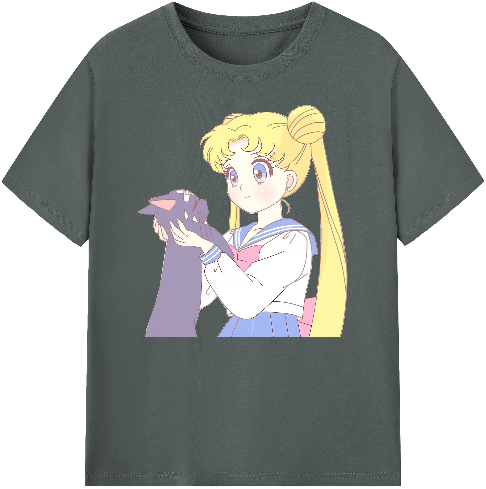 （画像用） 美少女戦士セーラームーン 愛野 美奈子 あいの みなこ Sailor Moon Aino Minako 綿100％ メンズ半袖Tシャツ｜肌触りやわらか＆通気性